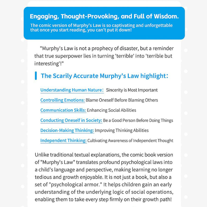 Murphy’s Law Life Principles for Children